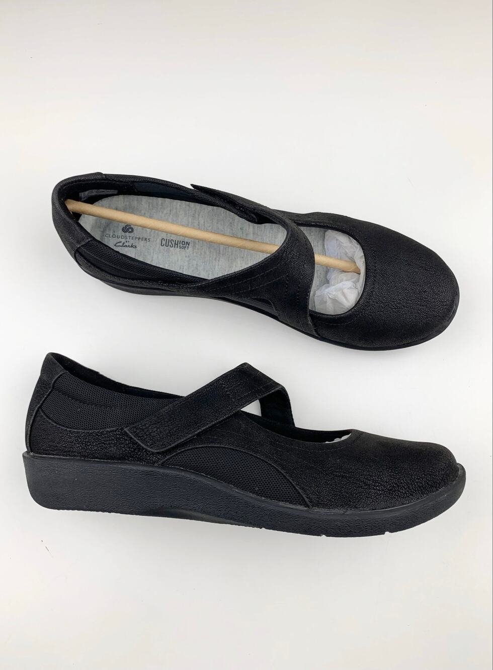 Clarks Cloudsteppers Sillian Bella Mary Jane Comfort Shoes Black Women's 8.5 W